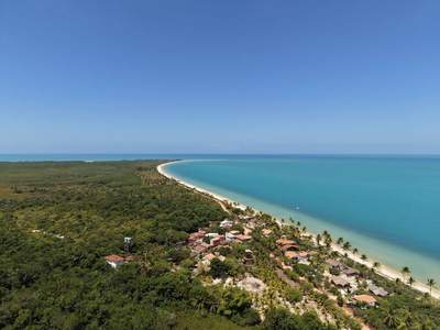 A vila inteira, entre a mata e a praia